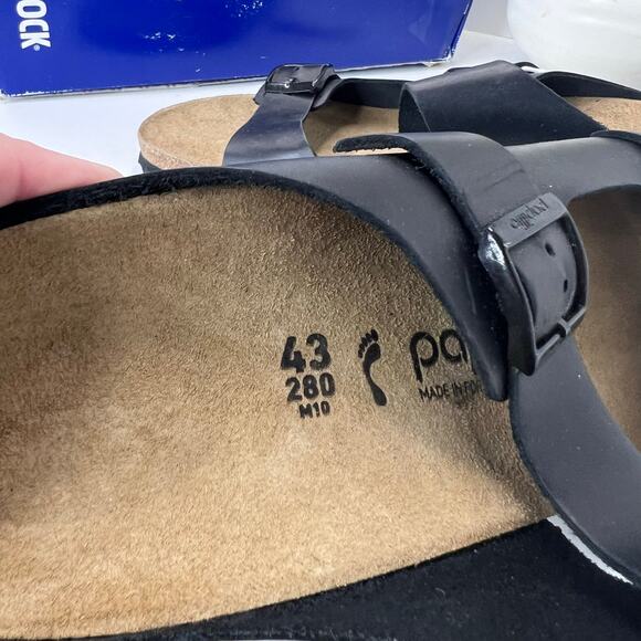 Papillio Birkenstock Emina Leather Wedge Sandal Narrow Fit Women 12/Men 10 NWB - Picture 4 of 10